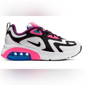 NIKE AIR MAX 200 GS WHITE HYPER PINK